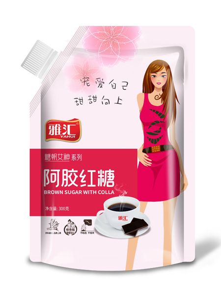 雅汇300g吸嘴袋红糖-阿胶红糖