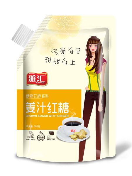 雅汇300g吸嘴袋红糖-姜汁红糖